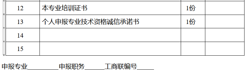 i安徽省认定及评审建筑工程中级职称资料模板