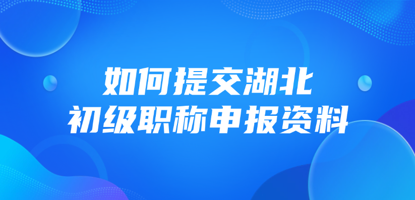 如何提交湖北省的初级职称申报资料？